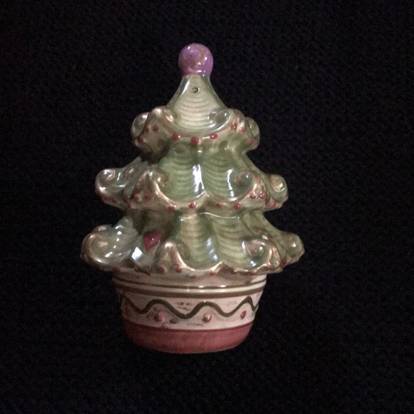 Pfaltzgraff Christmas Tree and Present salt and pepper shakers vintage - Picture 2 of 11